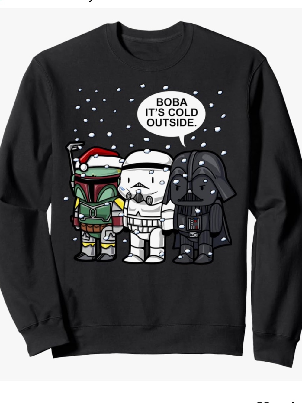 Star Wars Christmas Sweatshirt Boba Fett Funny